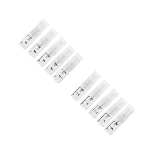 10pcs clear glass travel - 10pcs, spray